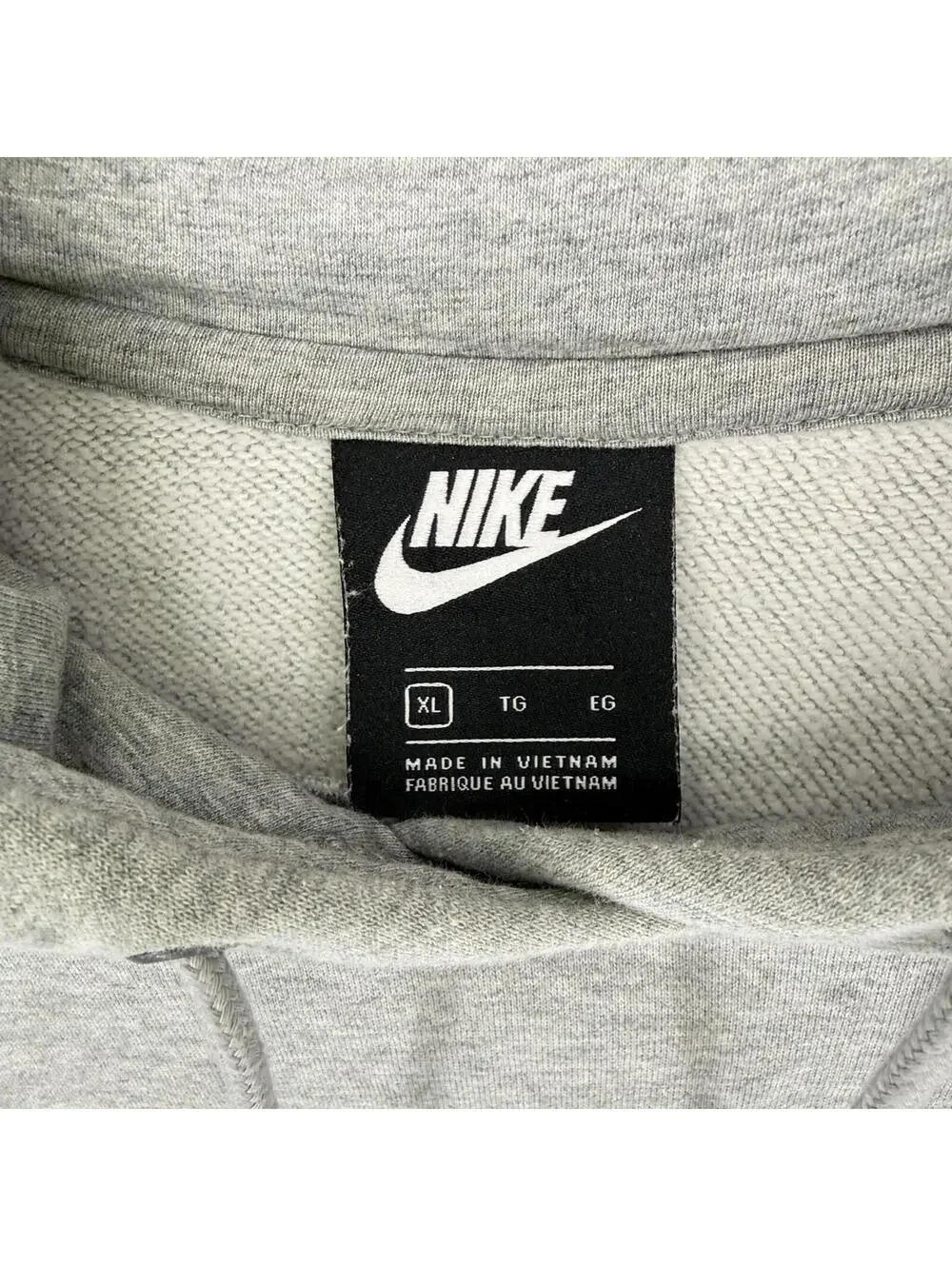 Nike Sportswear Essential‎ Cropped Logo Hoodie Gray Athleisure Women's XL